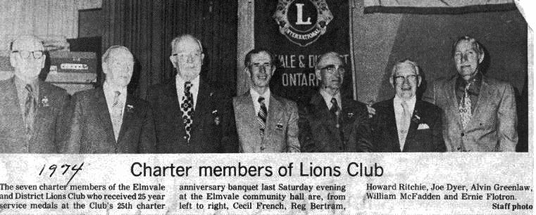 2021 Builder Inductee Lions Club Charter Members 25 Years Service Medals