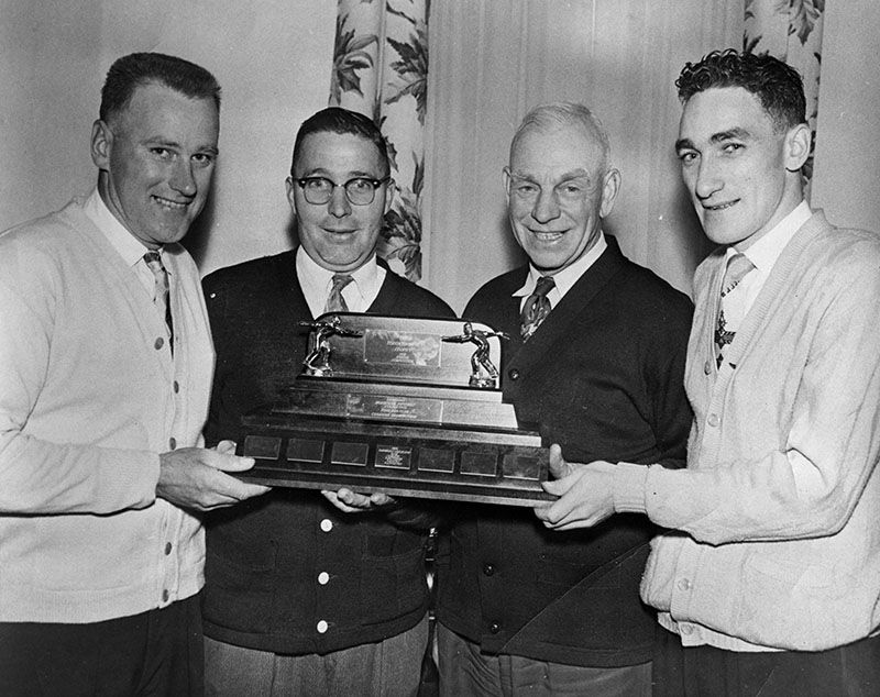 Heritage  Ellsworth Crawford  2014  Inductee  With His Star Horseshoe Canadian Championship Team  1957  