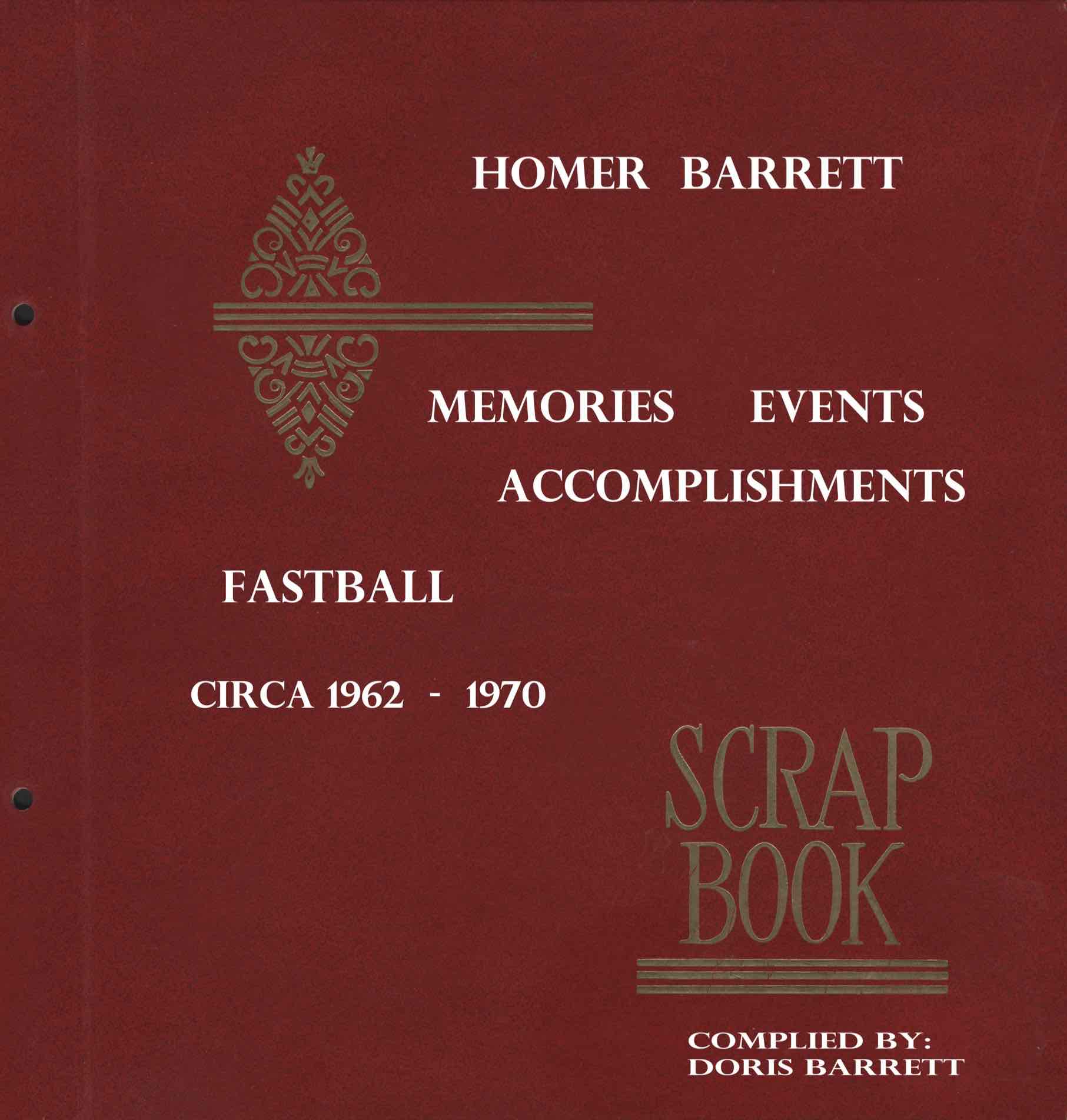 Homer Barrett Fastball Scrapbook